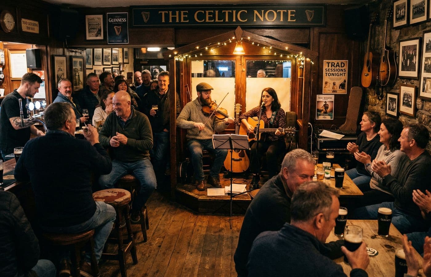 Live music in an Irish pub